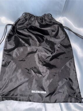 Balenciaga Black Dust Bag/backpack